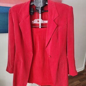 Vintage 100% Real Silk Suit